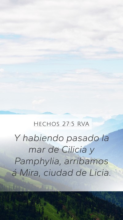 Hechos 27:5 RVA Bible Verse Image
