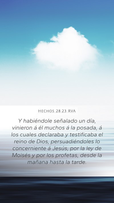 Hechos 28:23 RVA Bible Verse Image
