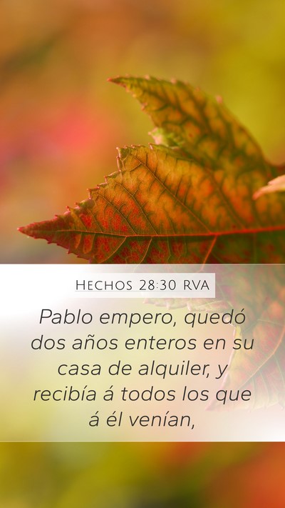 Hechos 28:30 RVA Bible Verse Image