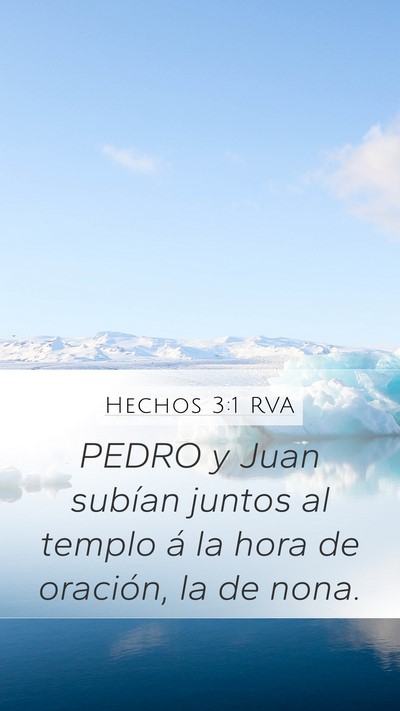Hechos 3:1 RVA Bible Verse Image
