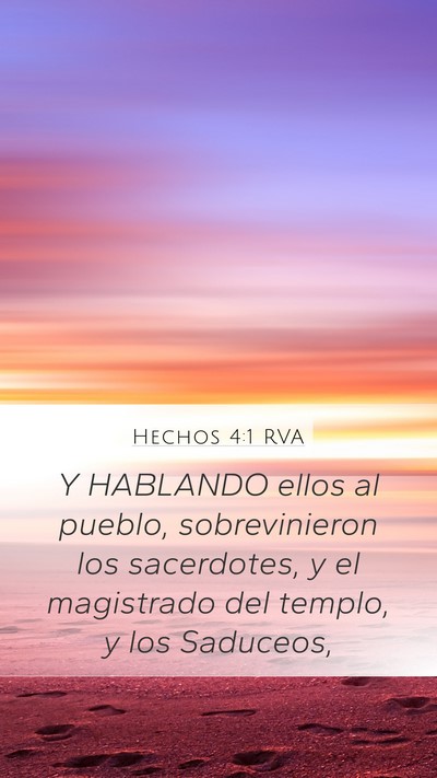 Hechos 4:1 RVA Bible Verse Image