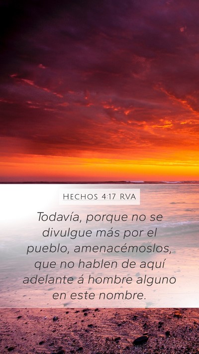 Hechos 4:17 RVA Bible Verse Image