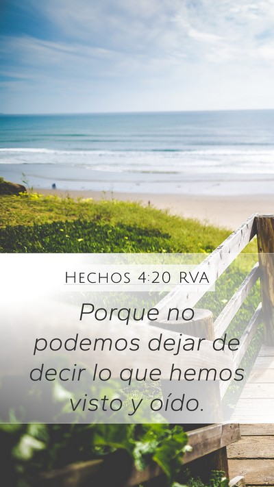 Hechos 4:20 RVA Bible Verse Image