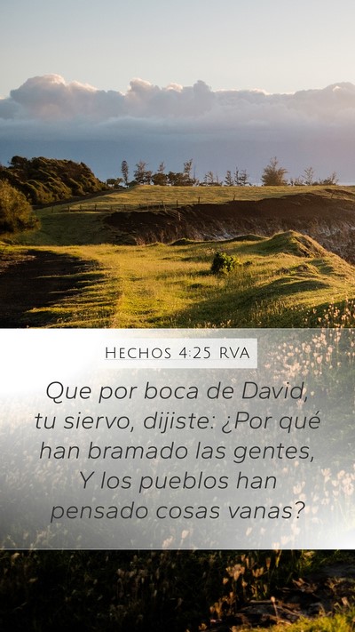 Hechos 4:25 RVA Bible Verse Image