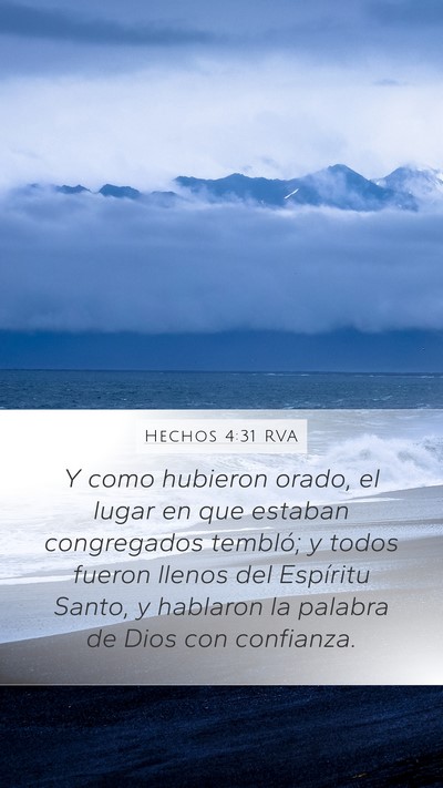 Hechos 4:31 RVA Bible Verse Image