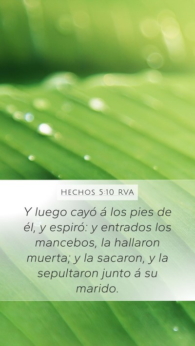 Hechos 5:10 RVA Bible Verse Image