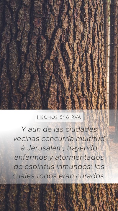 Hechos 5:16 RVA Bible Verse Image