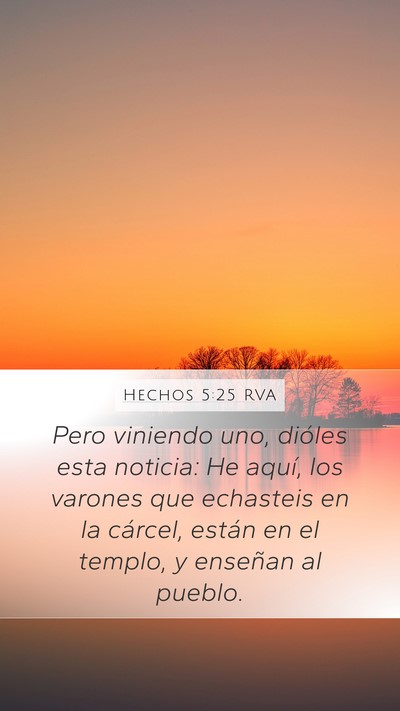 Hechos 5:25 RVA Bible Verse Image