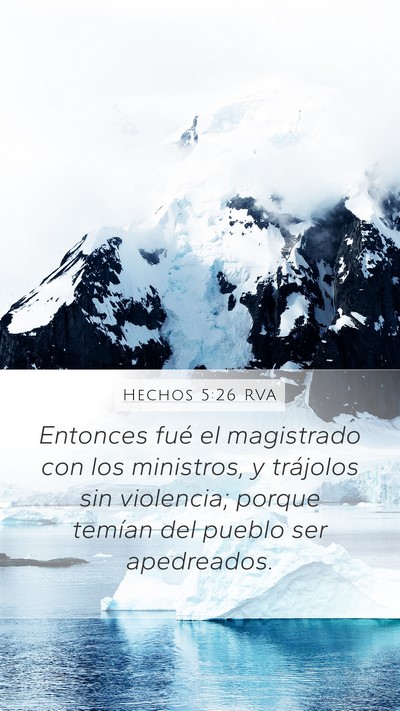 Hechos 5:26 RVA Bible Verse Image