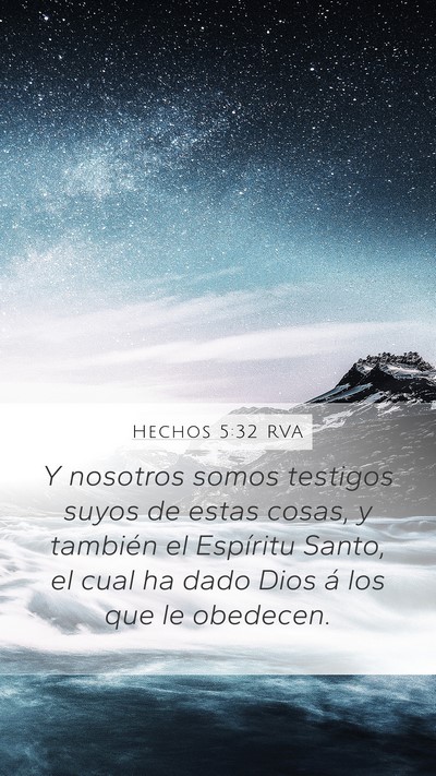 Hechos 5:32 RVA Bible Verse Image