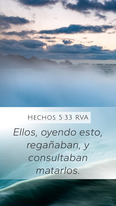 Hechos 5:33 RVA Bible Verse Image