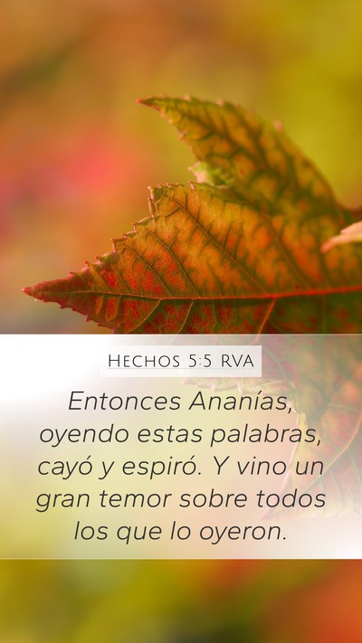 Hechos 5:5 RVA Bible Verse Image