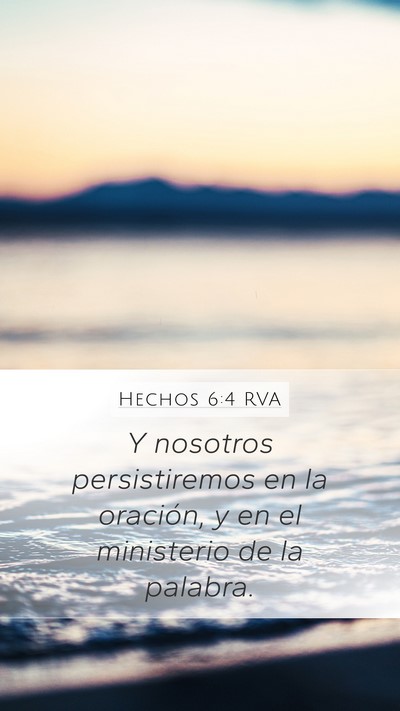 Hechos 6:4 RVA Bible Verse Image