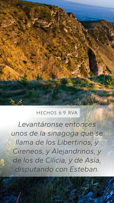 Hechos 6:9 RVA Bible Verse Image