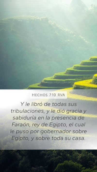 Hechos 7:10 RVA Bible Verse Image