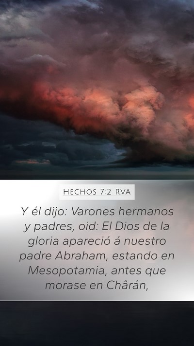 Hechos 7:2 RVA Bible Verse Image