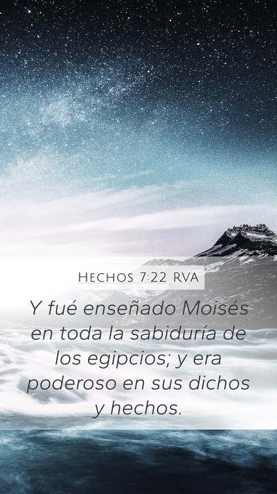 Hechos 7:22 RVA Bible Verse Image