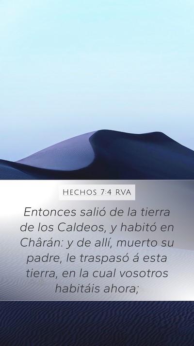 Hechos 7:4 RVA Bible Verse Image