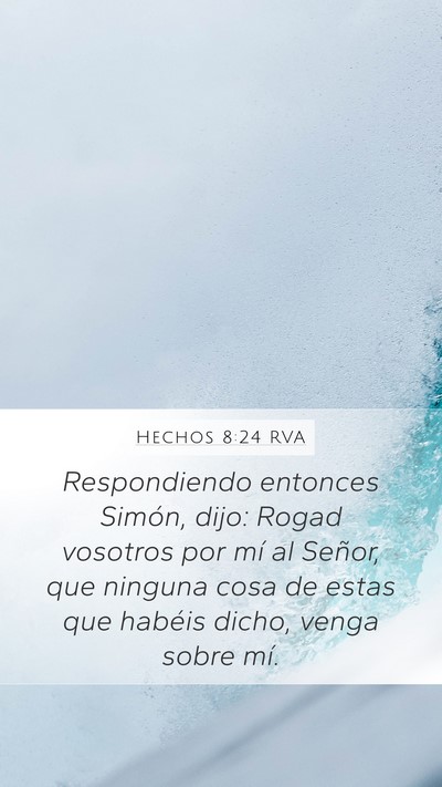 Hechos 8:24 RVA Bible Verse Image