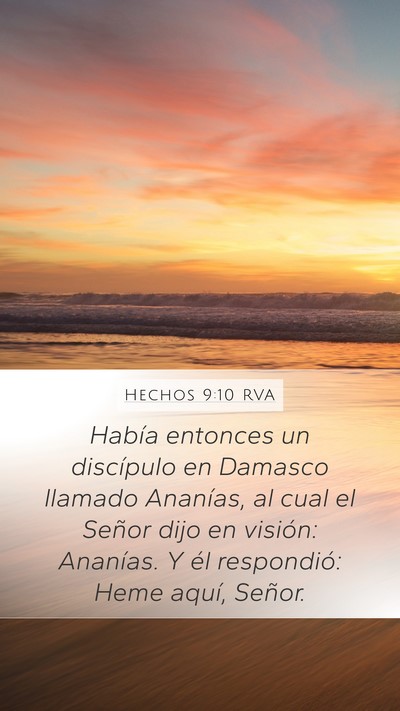 Hechos 9:10 RVA Bible Verse Image