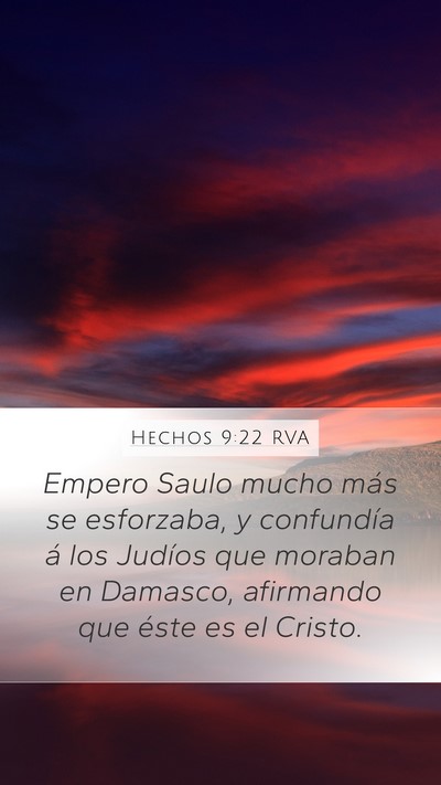 Hechos 9:22 RVA Bible Verse Image