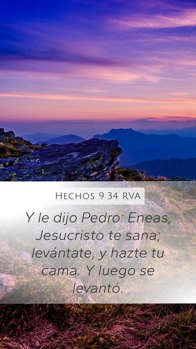 Hechos 9:34 RVA Bible Verse Image