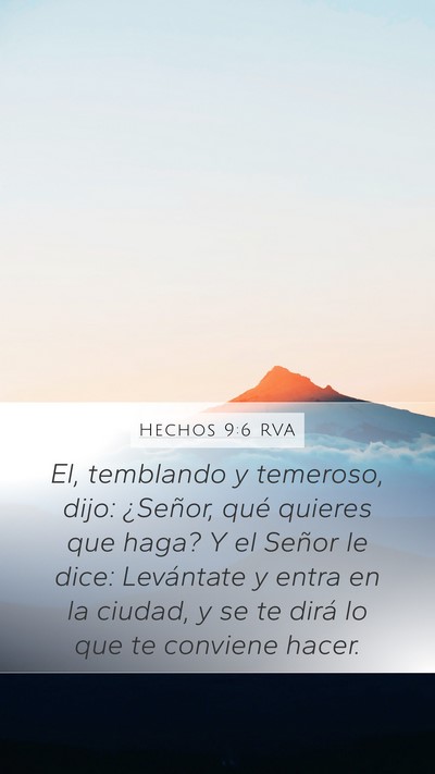 Hechos 9:6 RVA Bible Verse Image