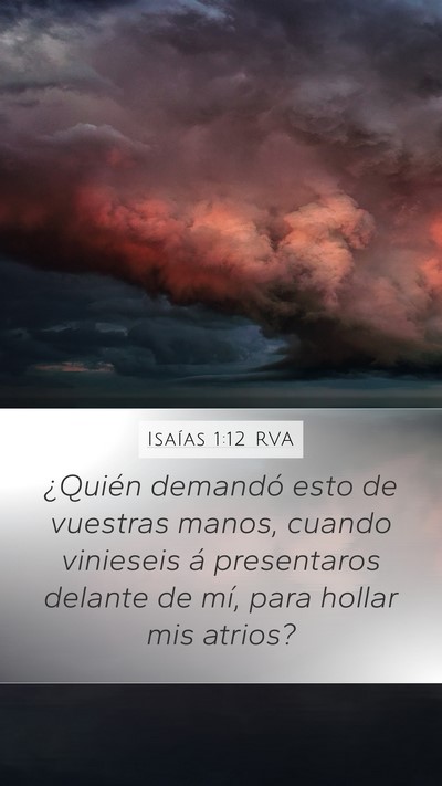 Isaías 1:12 RVA Bible Verse Image