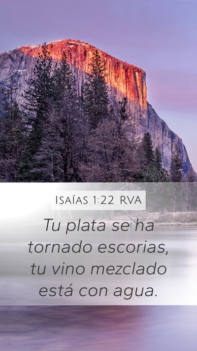 Isaías 1:22 RVA Bible Verse Image