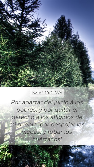 Isaías 10:2 RVA Bible Verse Image