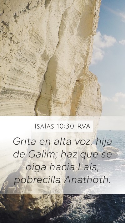 Isaías 10:30 RVA Bible Verse Image