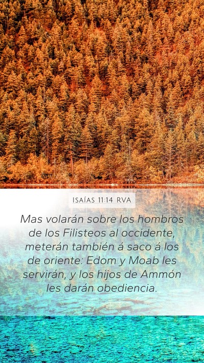 Isaías 11:14 RVA Bible Verse Image