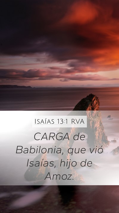 Isaías 13:1 RVA Bible Verse Image