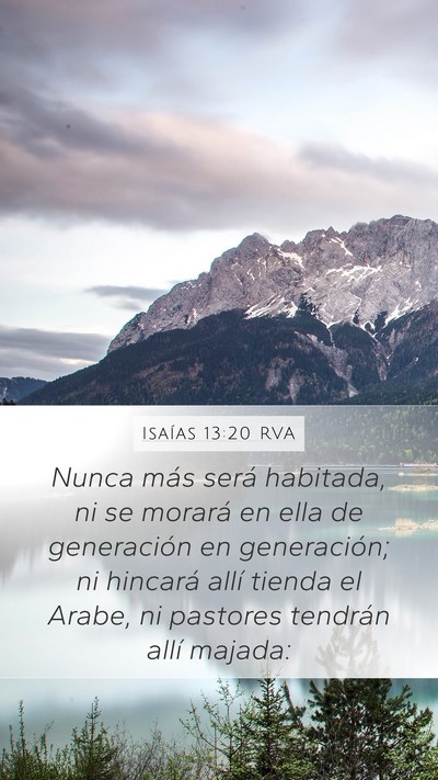 Isaías 13:20 RVA Bible Verse Image