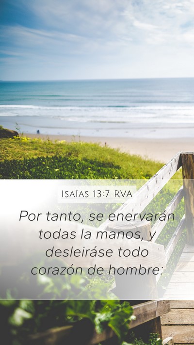 Isaías 13:7 RVA Bible Verse Image
