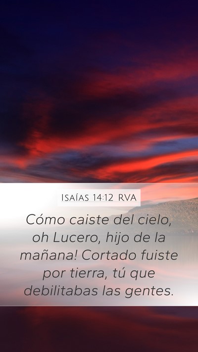 Isaías 14:12 RVA Bible Verse Image