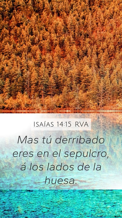 Isaías 14:15 RVA Bible Verse Image