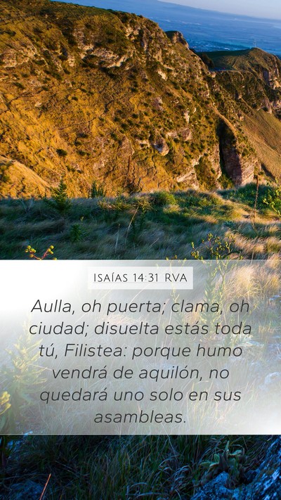 Isaías 14:31 RVA Bible Verse Image