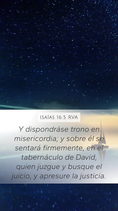 Isaías 16:5 RVA Bible Verse Image