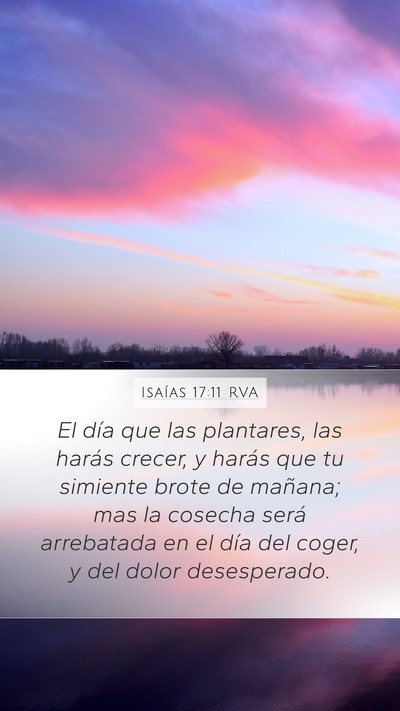 Isaías 17:11 RVA Bible Verse Image
