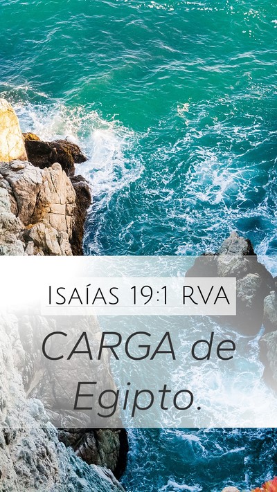 Isaías 19:1 RVA Bible Verse Image