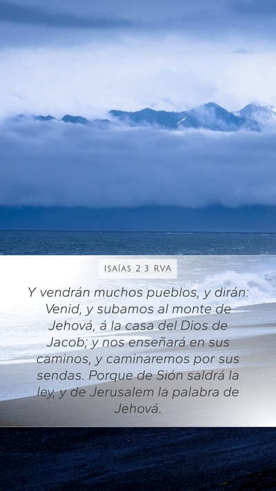 Isaías 2:3 RVA Bible Verse Image