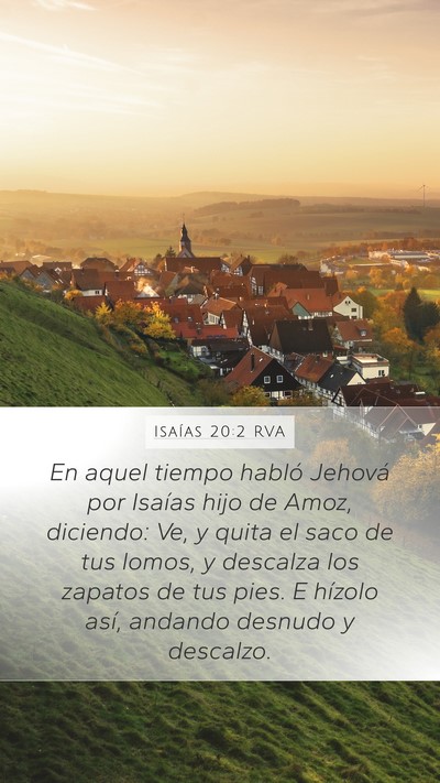 Isaías 20:2 RVA Bible Verse Image