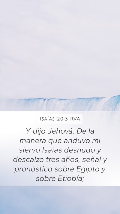 Isaías 20:3 RVA Bible Verse Image