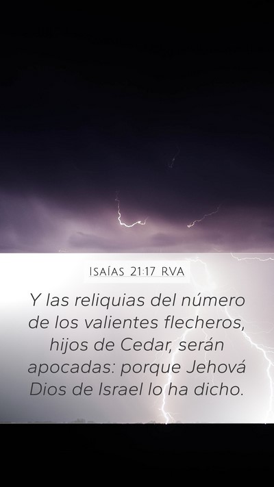 Isaías 21:17 RVA Bible Verse Image