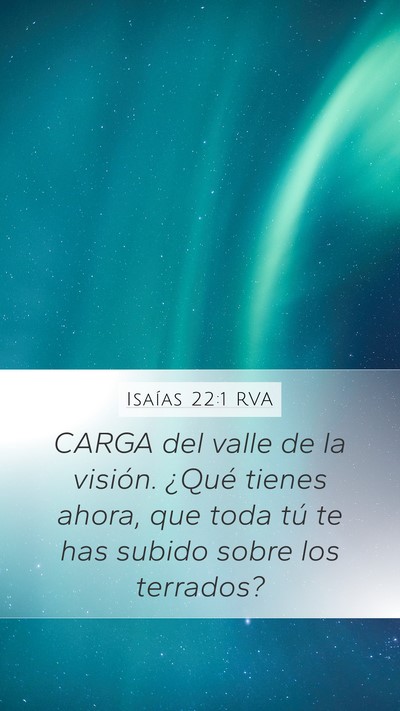 Isaías 22:1 RVA Bible Verse Image