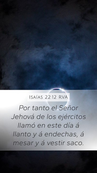 Isaías 22:12 RVA Bible Verse Image