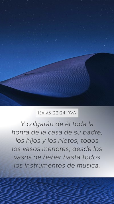 Isaías 22:24 RVA Bible Verse Image