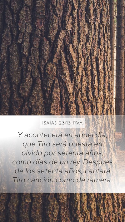Isaías 23:15 RVA Bible Verse Image