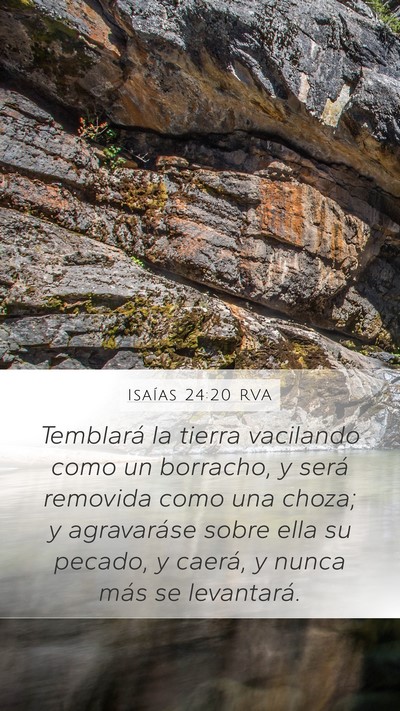 Isaías 24:20 RVA Bible Verse Image